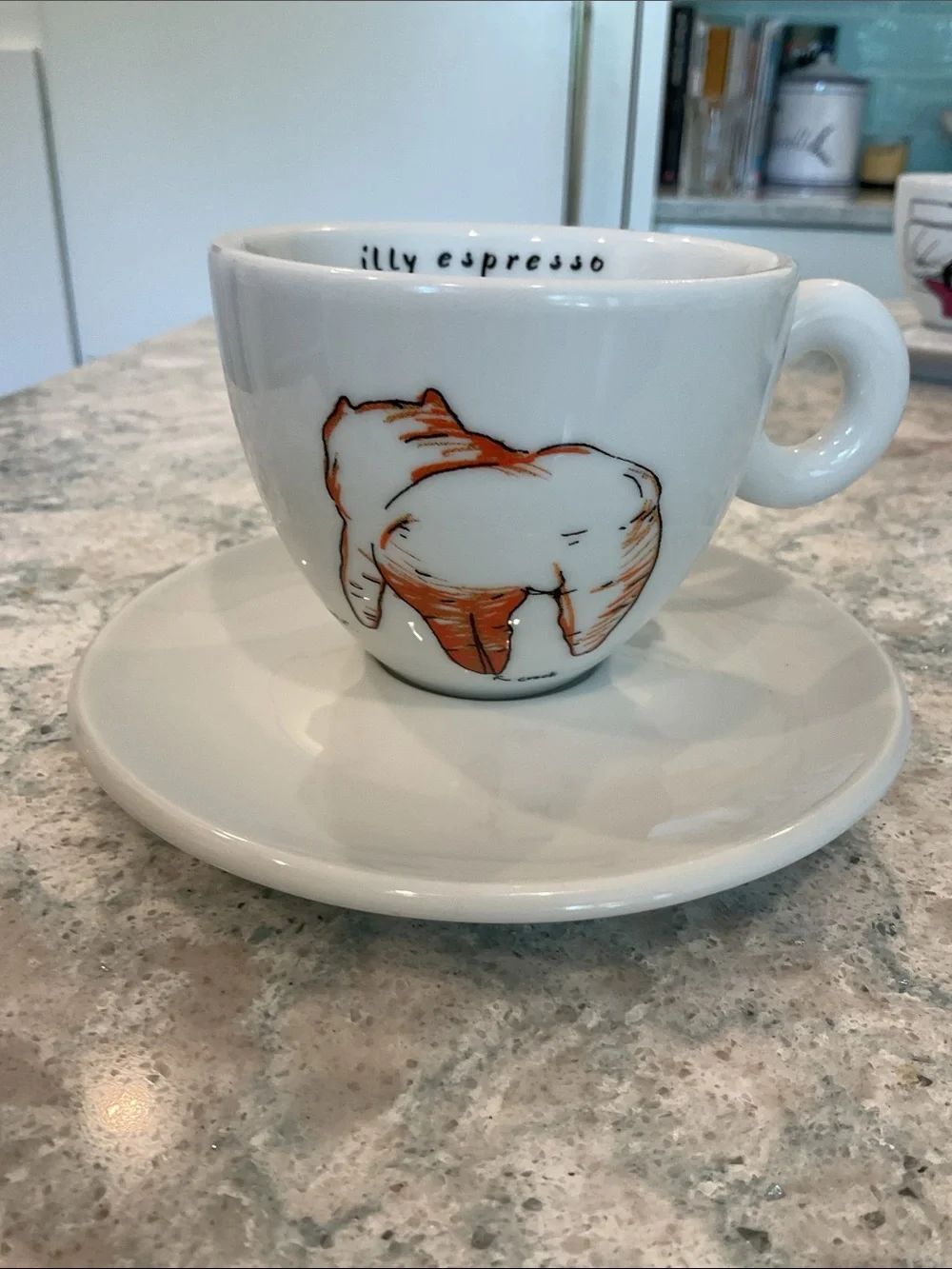 Illy white porcelain